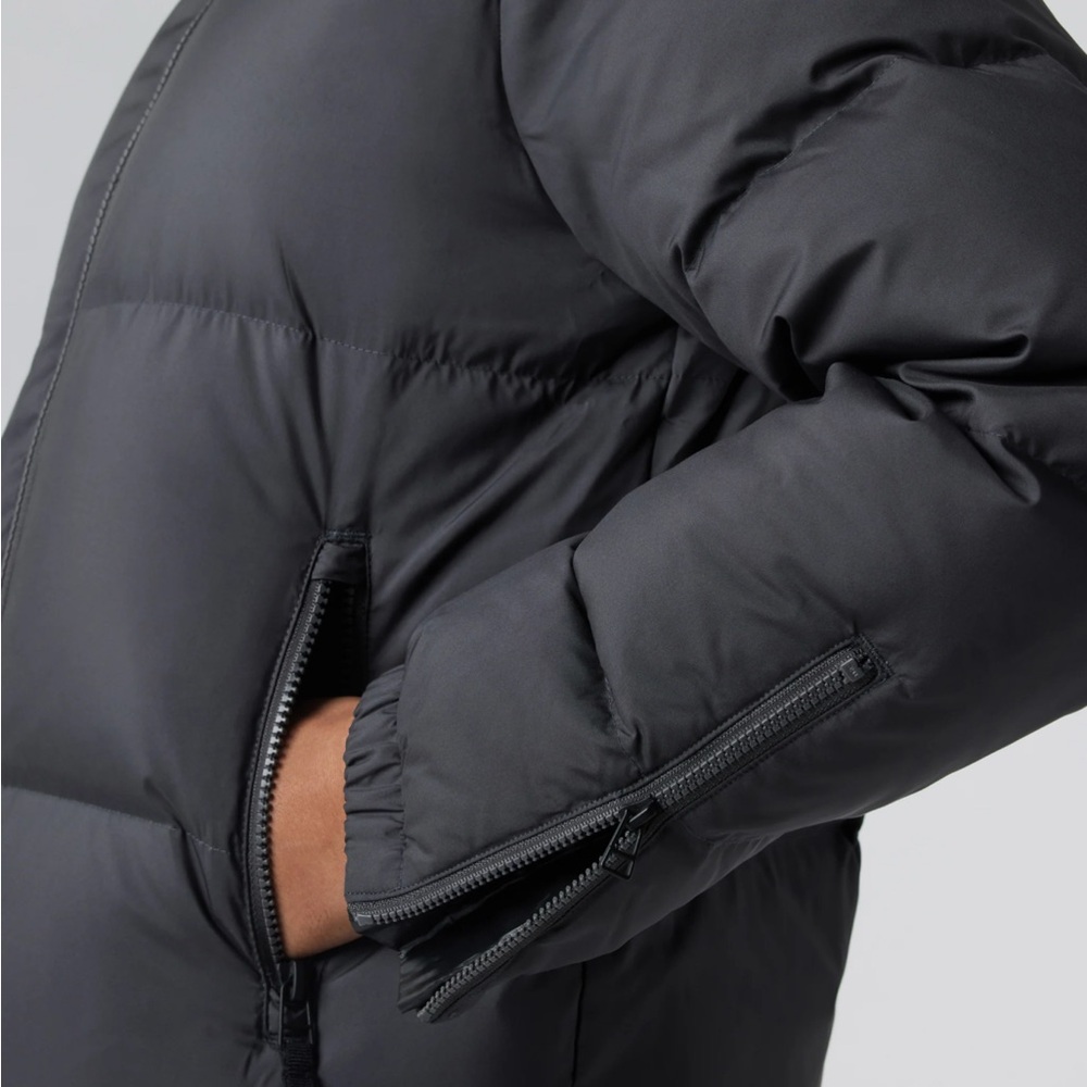 NWT Vuori Hillside Down Parka Puffer Jacket Coat  * Asphalt Black * Large - Picture 5 of 6
